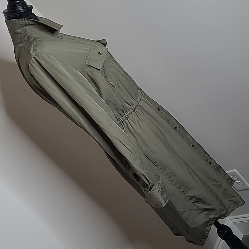 Style & Co sz M olive drab green dress - Picture 3 of 11